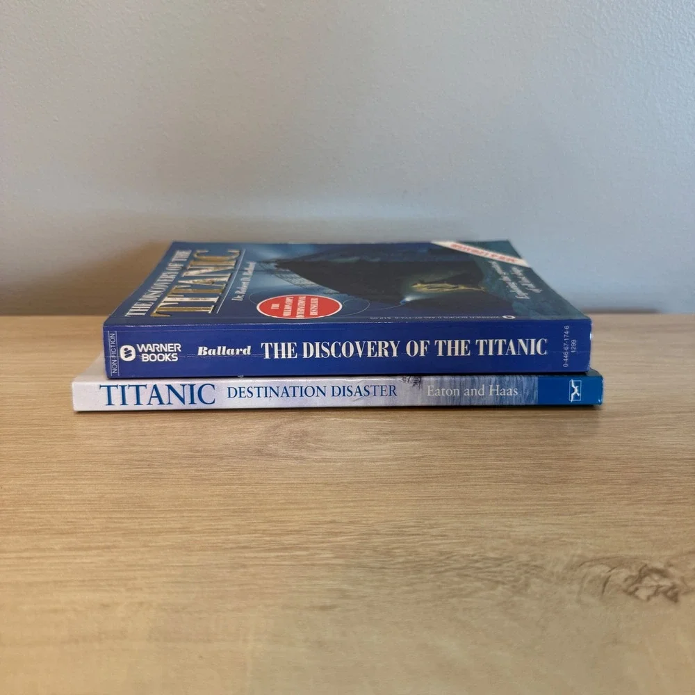 Titanic Book Lot Discovery of the Titanic Robert Ballard Destination Disaster